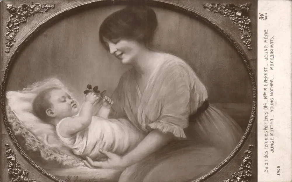 Junge Mutter — Salon des Femmes Peintres 1914 — A.N. Paris - Vorderseite