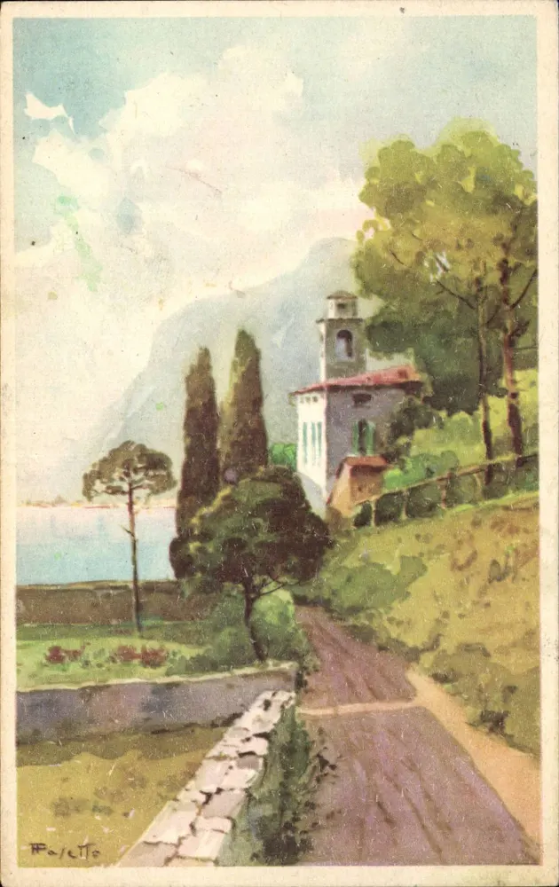 Vista da baía de Varese — editor P. Paletto, n° 107-10 - Frente
