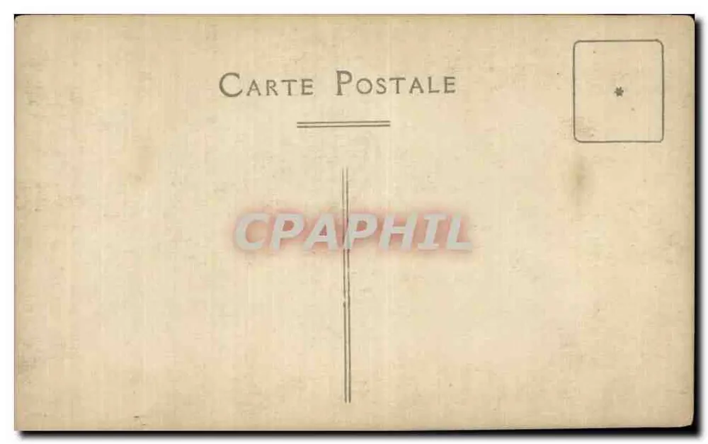 Mulher com chapéu — retrato ao ar livre — Bilhete postal - Verso