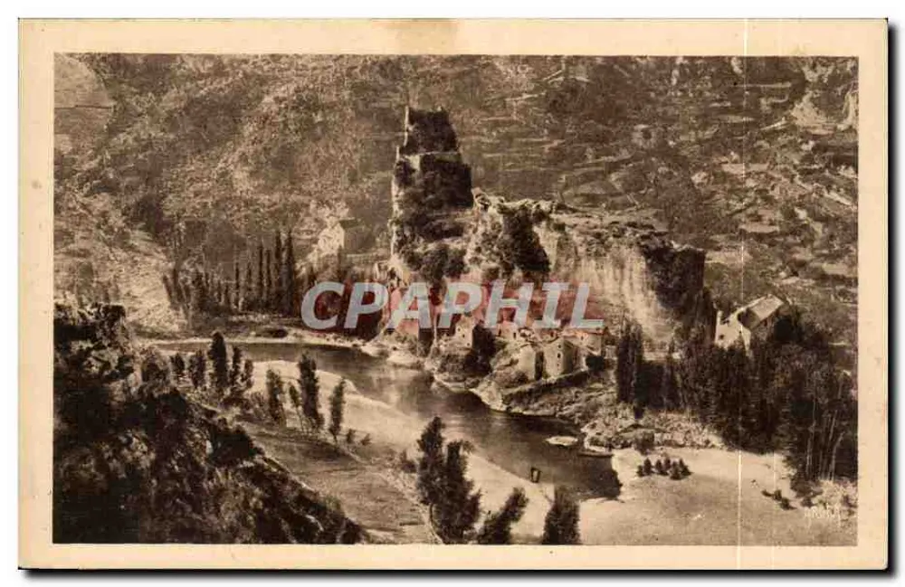 Gorges do Tarn — Castelo de Castelbouc — Arts Graphiques Toulouse - Frente