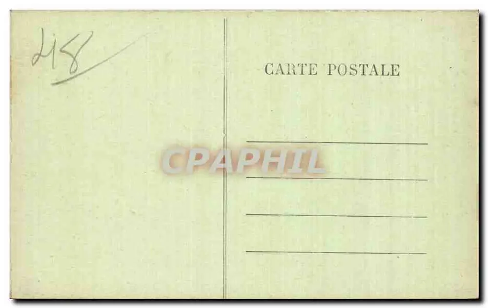 Gorges do Tarn — Castelo de La Caze — editor não identificado, n° de série 431 - Verso