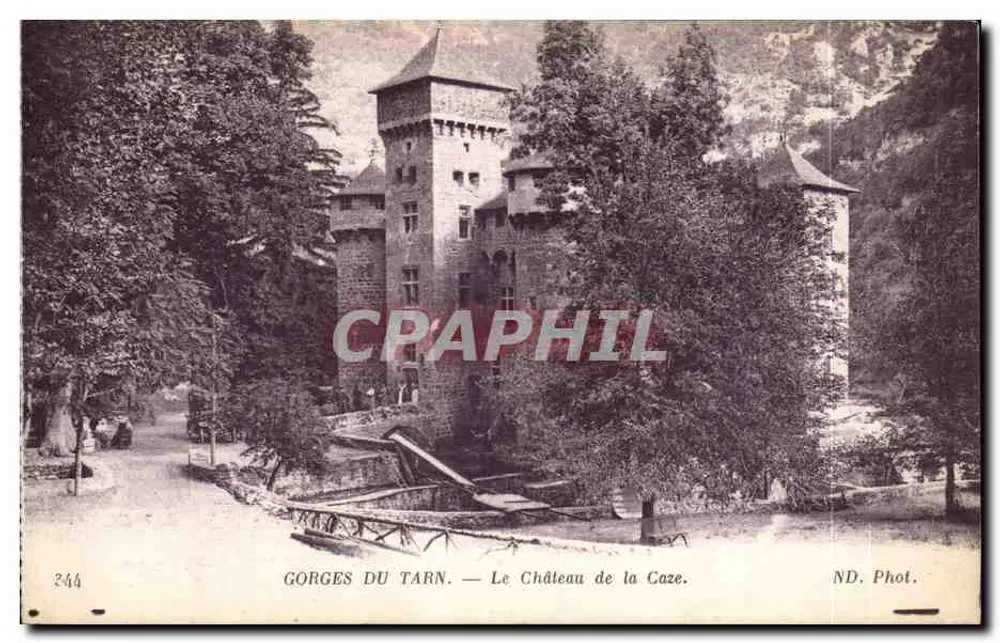 Gorges do Tarn — O Castelo da Caze — ND. Phot. - Frente