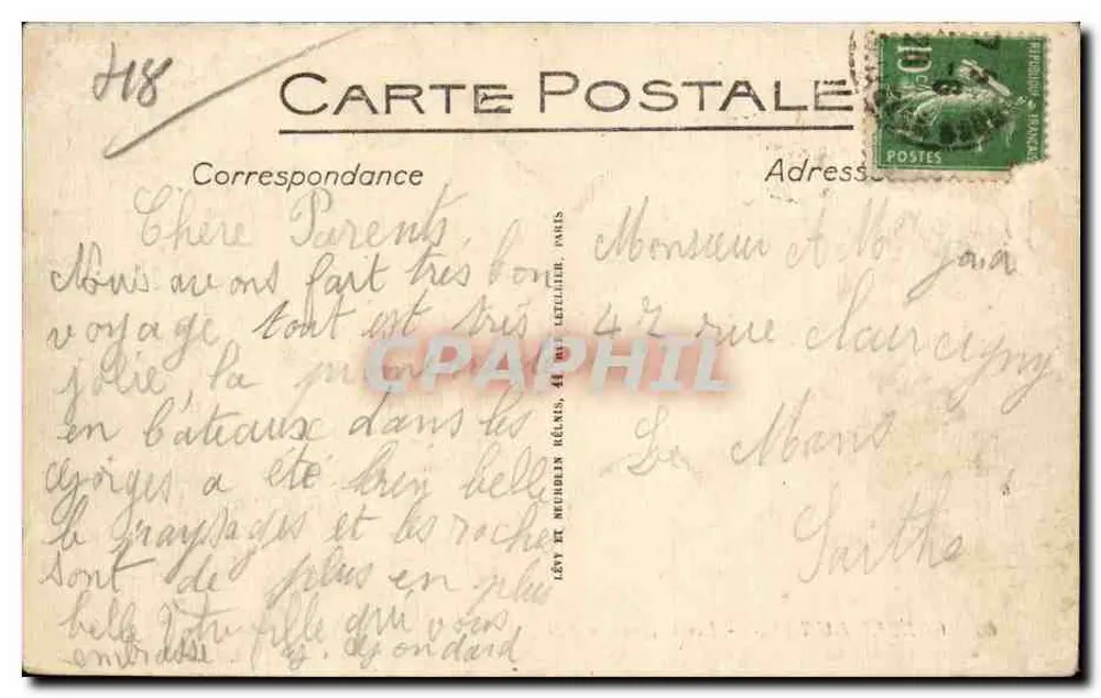 Gorges do Tarn — Les Détroits - Verso