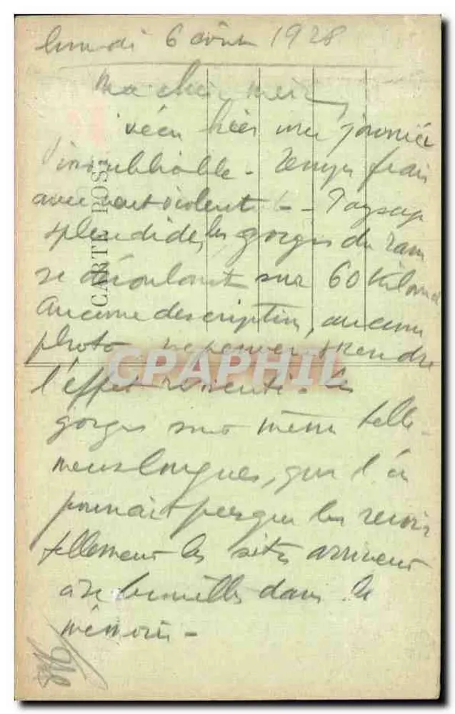 Gorges do Tarn — Saída dos Détroits — 261. Saída dos Détroits - Verso