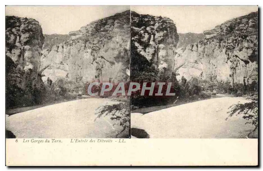 As Gorges do Tarn — A Entrada dos Détroits — LL. n°6 - Frente