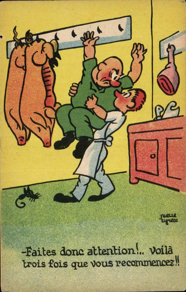 Metzgerjäger — Humoristische Karikatur — Pierre Tuyrea, n°516 - Vorderseite