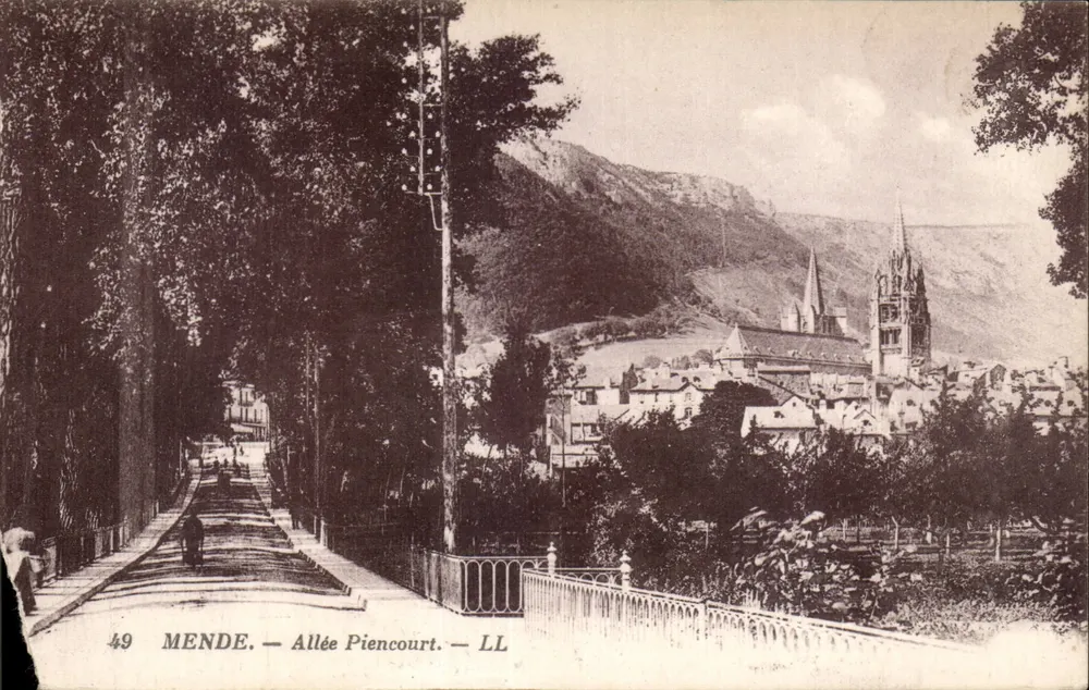 Mende — Allée Piencourt — LL - Recto