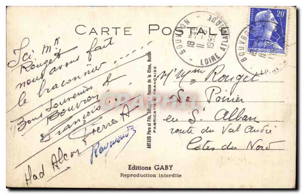 Gefährlicher Kurven — Le Bourgeois — Éditions Gaby n°374 - Rückseite