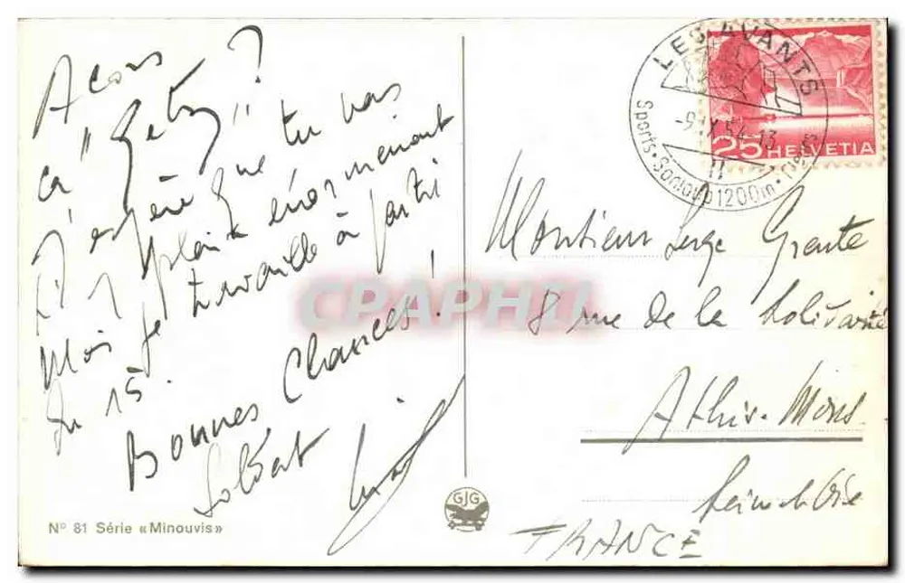 Reisender Kind — Prudence — Minouvis Nr. 81 - Rückseite