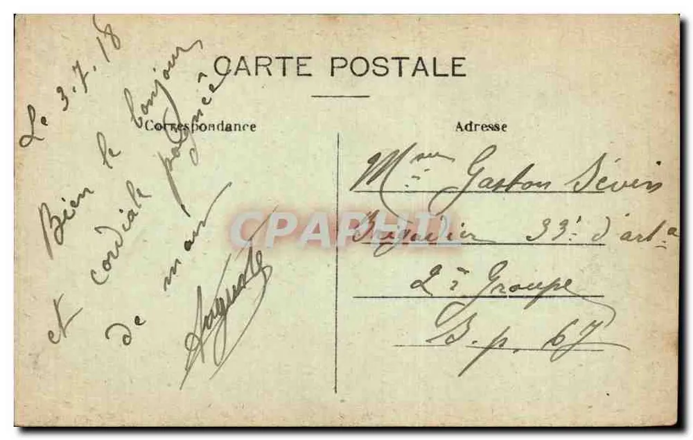 Zwei Frauen im Gespräch — Eine Lösung — Französische Gauleoiserie Nr. 50 - Rückseite