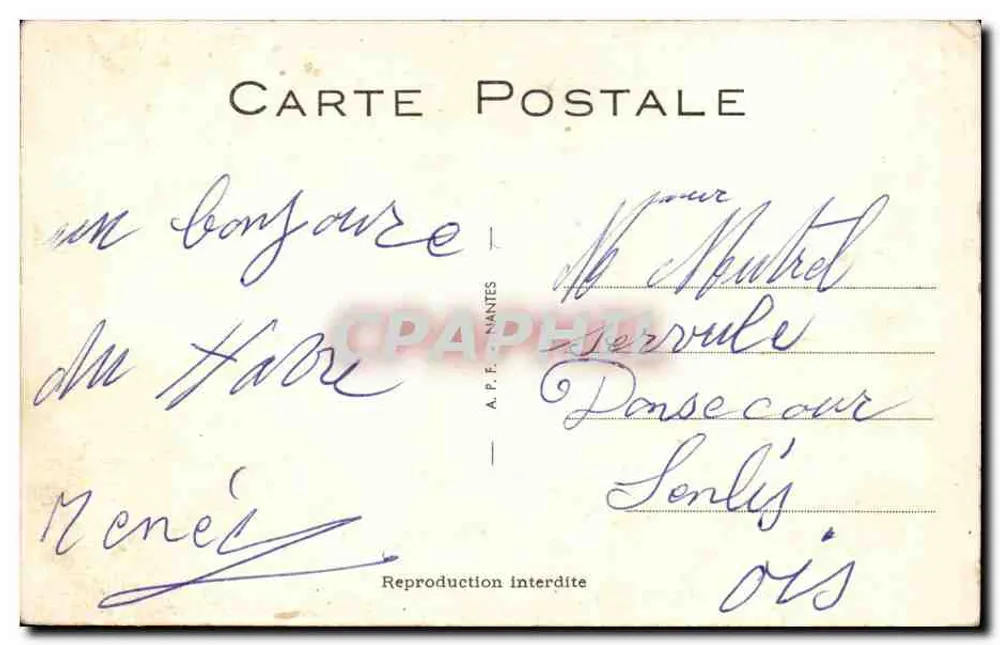Die Liebe kühlt ab, wenn du um drei Uhr morgens kommst — Zazeph — Verlag A.P.F. NANTES n°6 - Rückseite