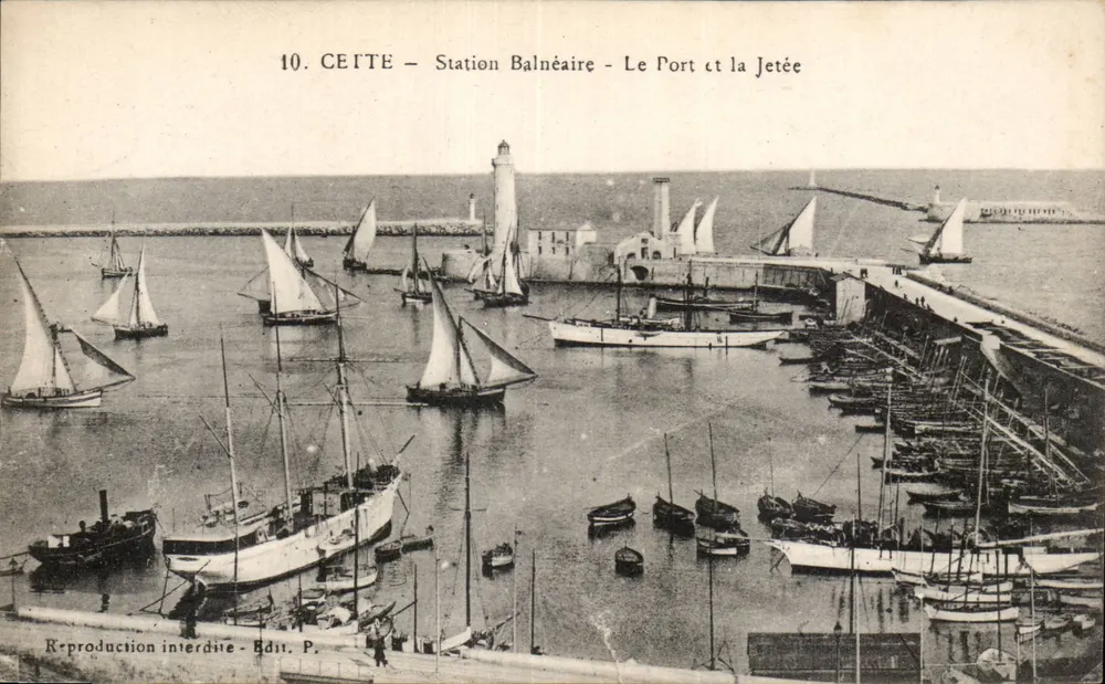 Dieses — Badeort — Der Hafen und die Mole — Edit. P. - Vorderseite