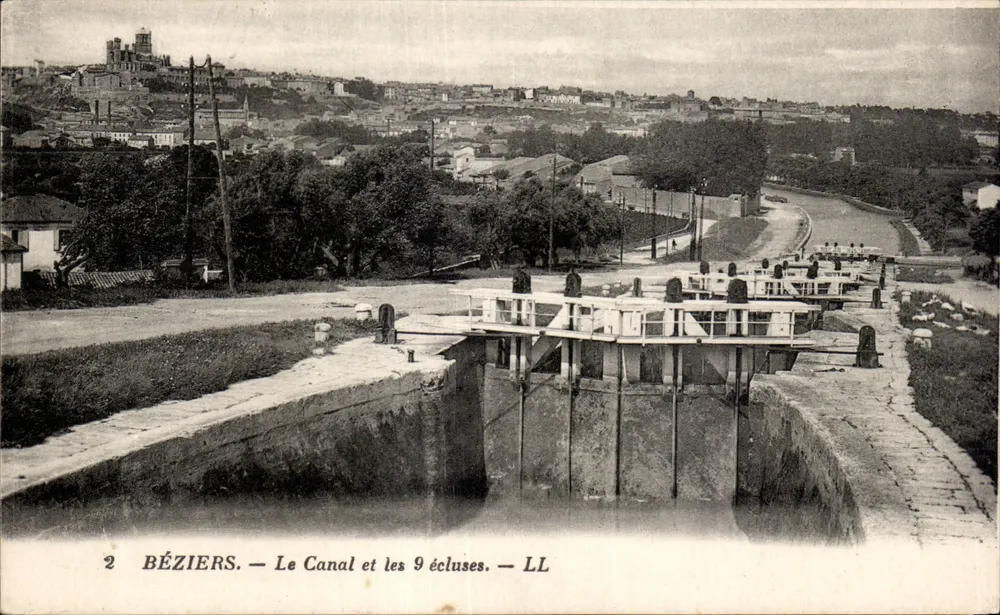 Béziers — O Canal e as 9 comportas — LL - Frente