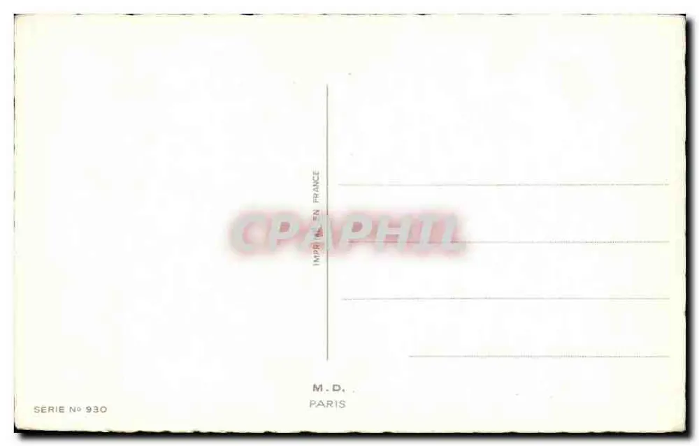 Eile, die Läden schließen gleich! — M.D. Paris, Serie Nr. 930 - Rückseite
