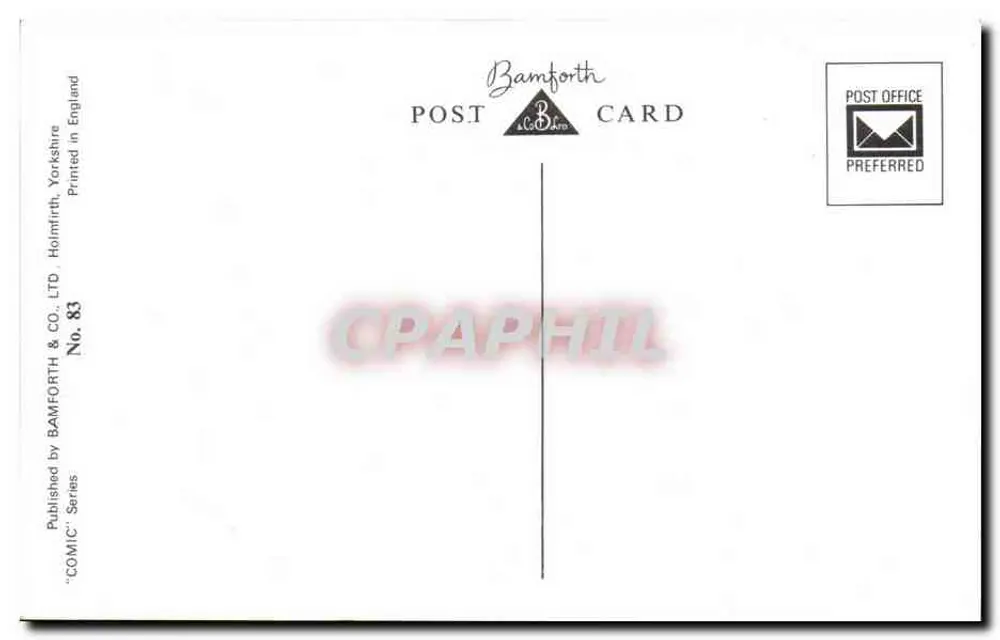 Cocktails, Luv? — Fitzpatrick — Bamforth & Co. Ltd. Nr. 83 - Rückseite