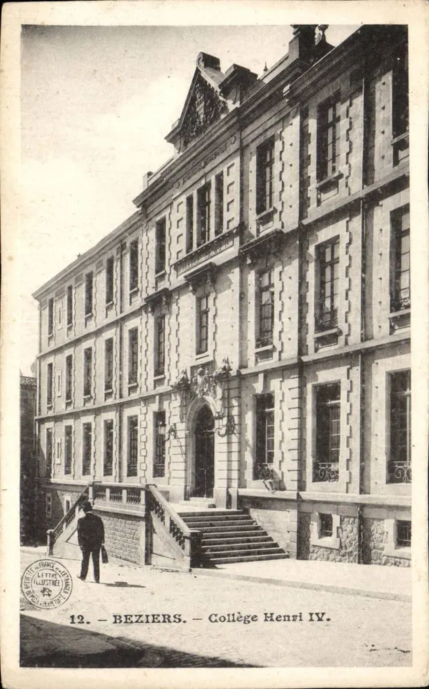 Béziers — Colégio Henri IV — Littre Illustré, n°12 - Frente