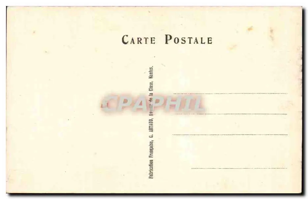 Bredouille — Die Hausfrau und der Jäger — G. Artaud, n°418 - Rückseite