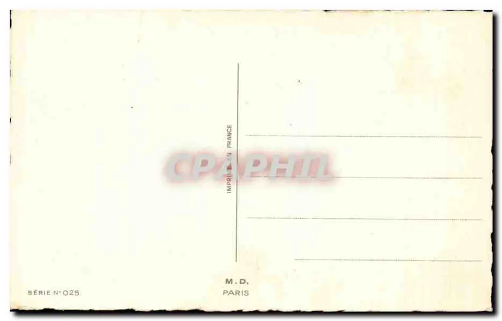 Gewaltsam durch den Körper gezwungen — Serie Nr. 025 — M.D. Paris - Rückseite