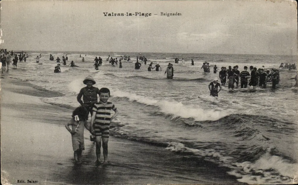 Valras-la-Plage — Banhos — Edit. Salasc - Frente