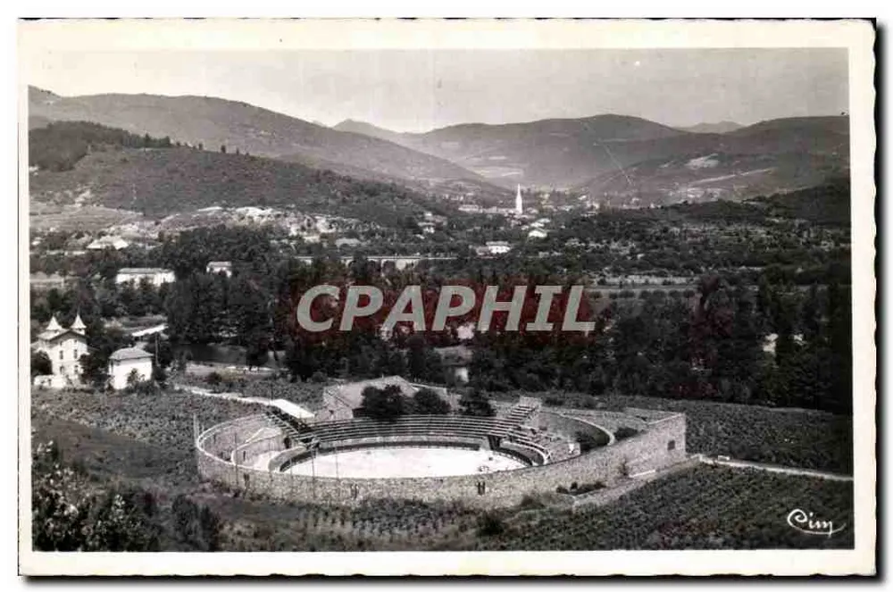Lamalou-les-Bains (Hérault) — Panoramablick und die Arenen — Combier Fotograf - Vorderseite
