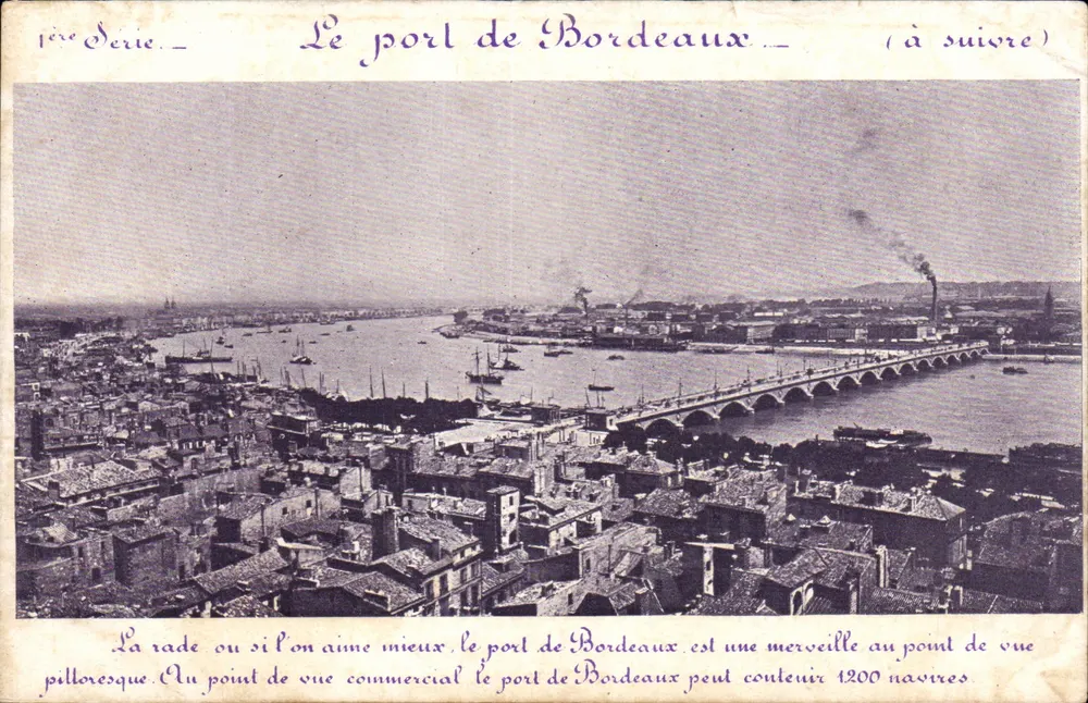 Der Hafen von Bordeaux — 1. Serie — (zu folgen) - Vorderseite