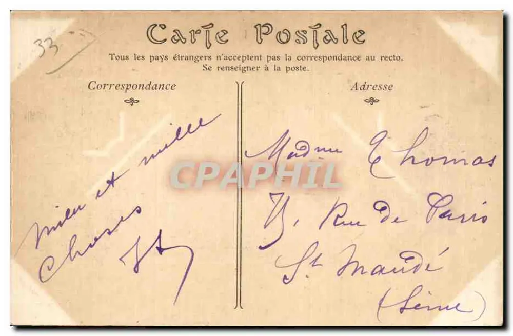 Bordeaux — Die Place und die Porte des Salinières — ND Phot - Rückseite