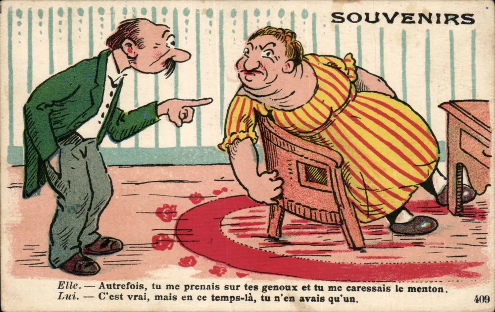 Erinnerungen — Humorvolle Ansichtskarte — Verlag C. ANTAND, n° 409 - Vorderseite