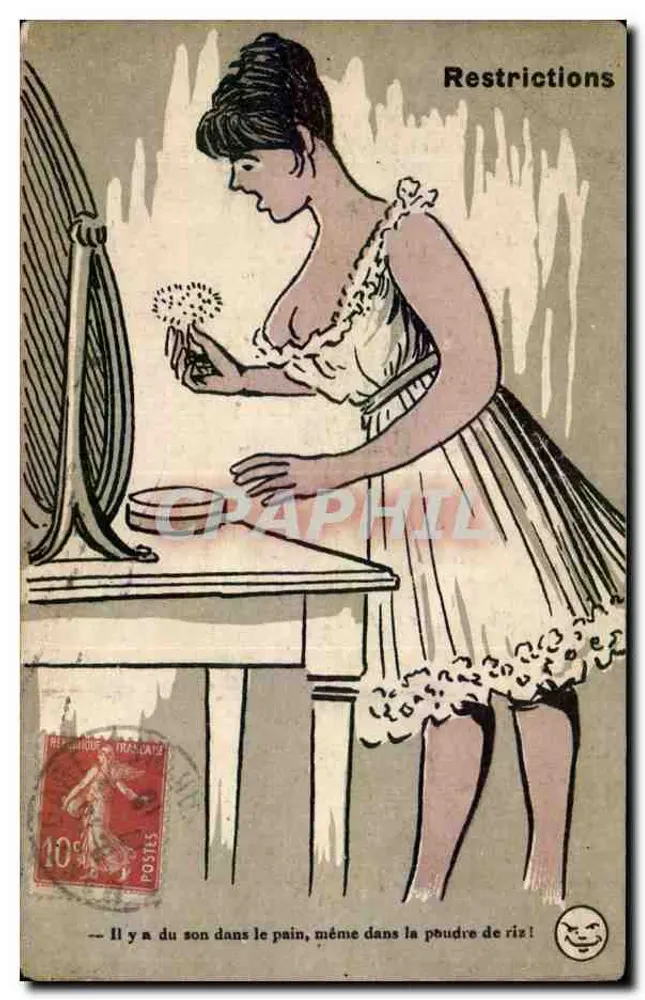 Frau vor einem Spiegel — Einschränkungen — Verleger: E. M. Gobert, Paris, Serie Nr. 2774 - Vorderseite