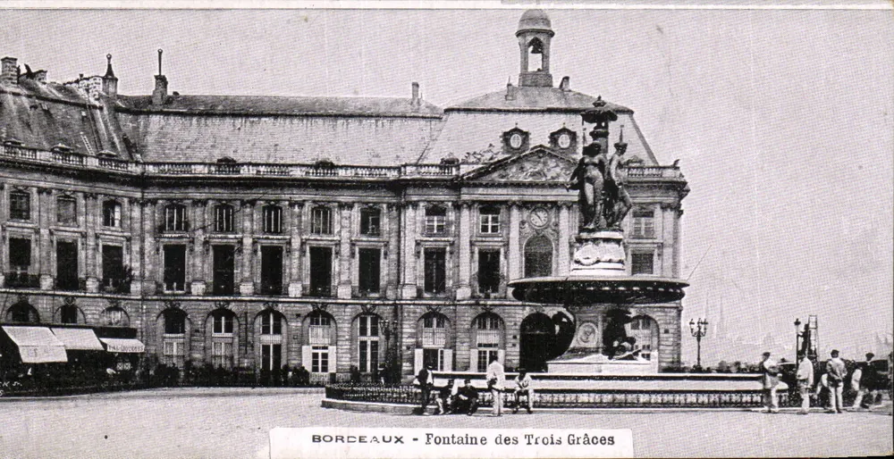 Bordeaux - Fonte das Três Graças — editor não identificado, número de série não visível - Frente