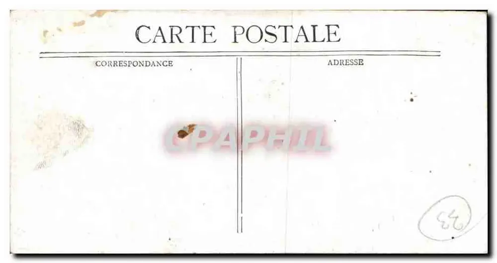 Bordeaux - Fonte das Três Graças — editor não identificado, número de série não visível - Verso