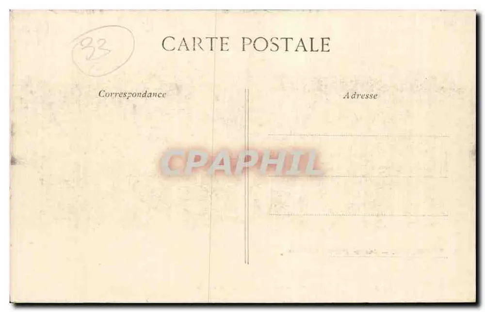 Bordeaux — Jardin Public, der Brücke — Stereo 'Le Marveilleux' patentiert E. L. D. Paris - Rückseite