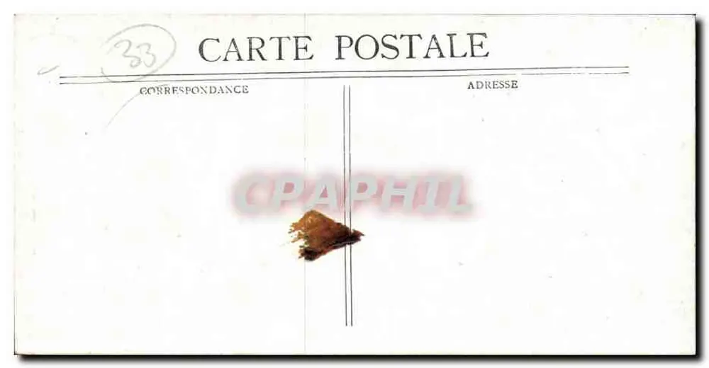 Bordeaux - Porta Cailhau — editor C. Paris, n° 33 - Verso