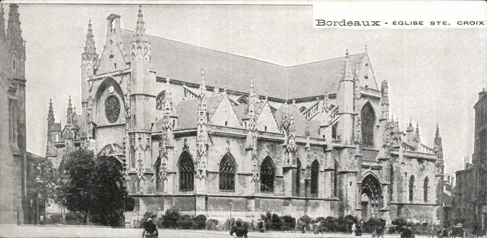 Bordeaux - Igreja de Santa Cruz — editor S. Trois - Frente