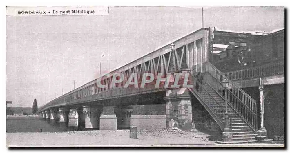 Bordeaux - O ponte Metálica — editor não visível - Frente
