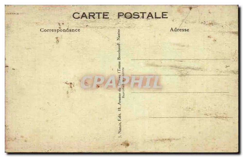 Humorvolle Szene mit Zwerg — Verlag Nozaïs, Nantes, n°62 - Rückseite