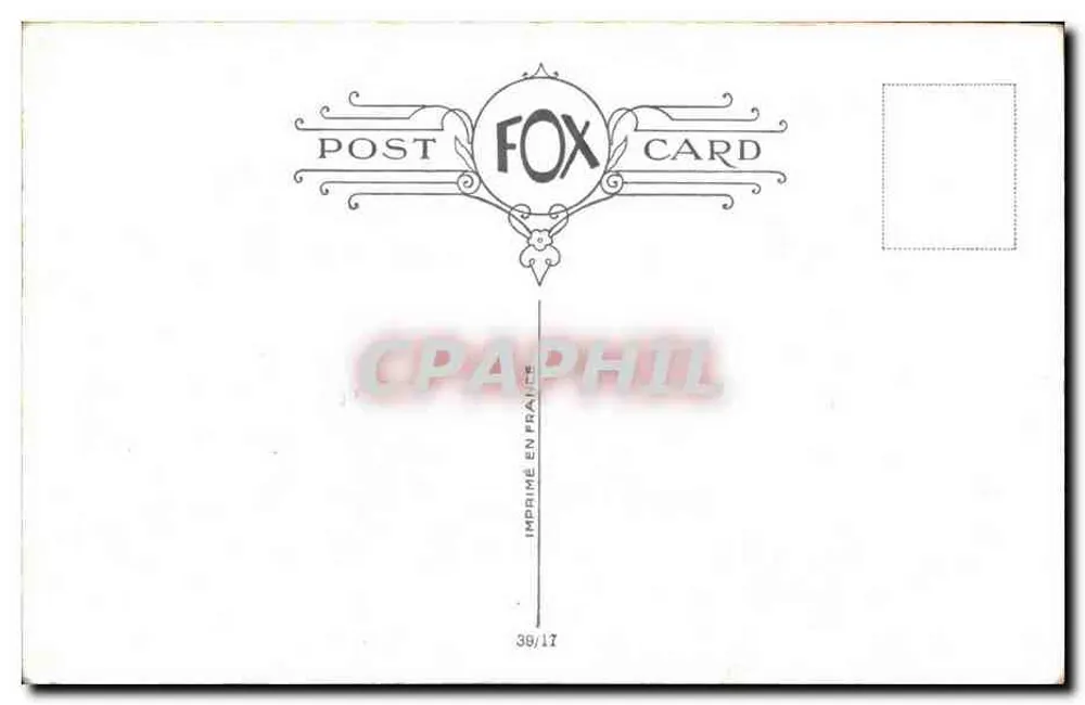 Schüchternes Kind mit einem Hund und einer Rose — Fox Card n°39/17 - Rückseite