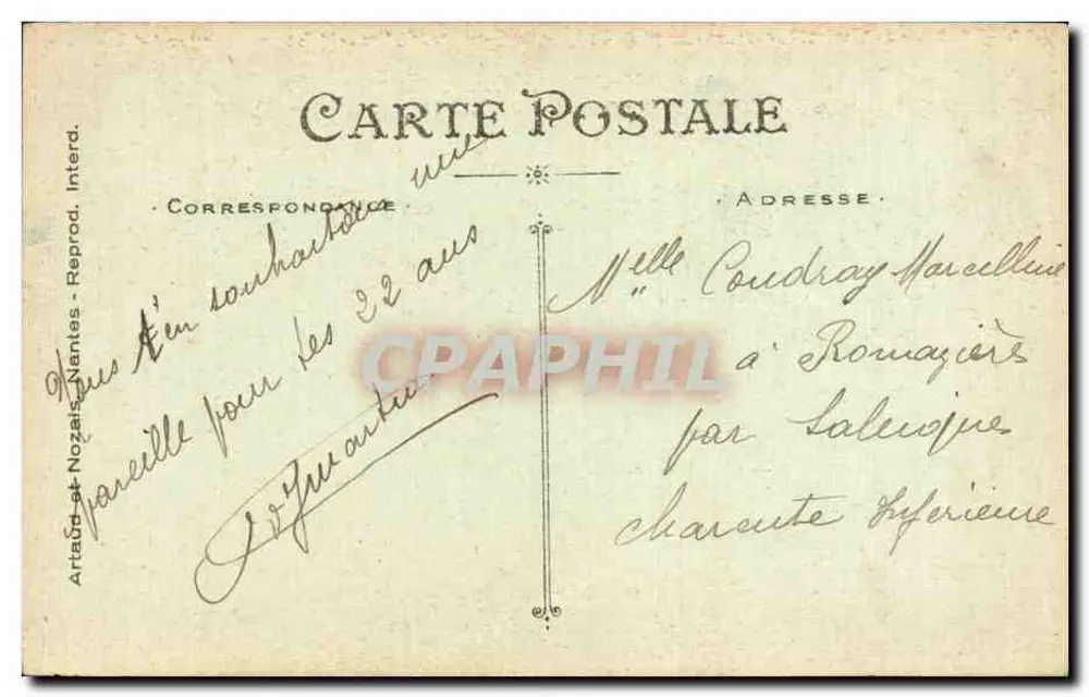 Uma Proposta de Casamento — Proposta de Horticultor — Artaud & Nozaïs, Nantes, n°30 - Verso