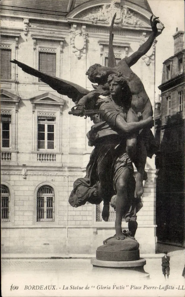 Bordeaux - Die Statue von "Gloria Victis" Place Pierre-Laffitte - LL - Vorderseite
