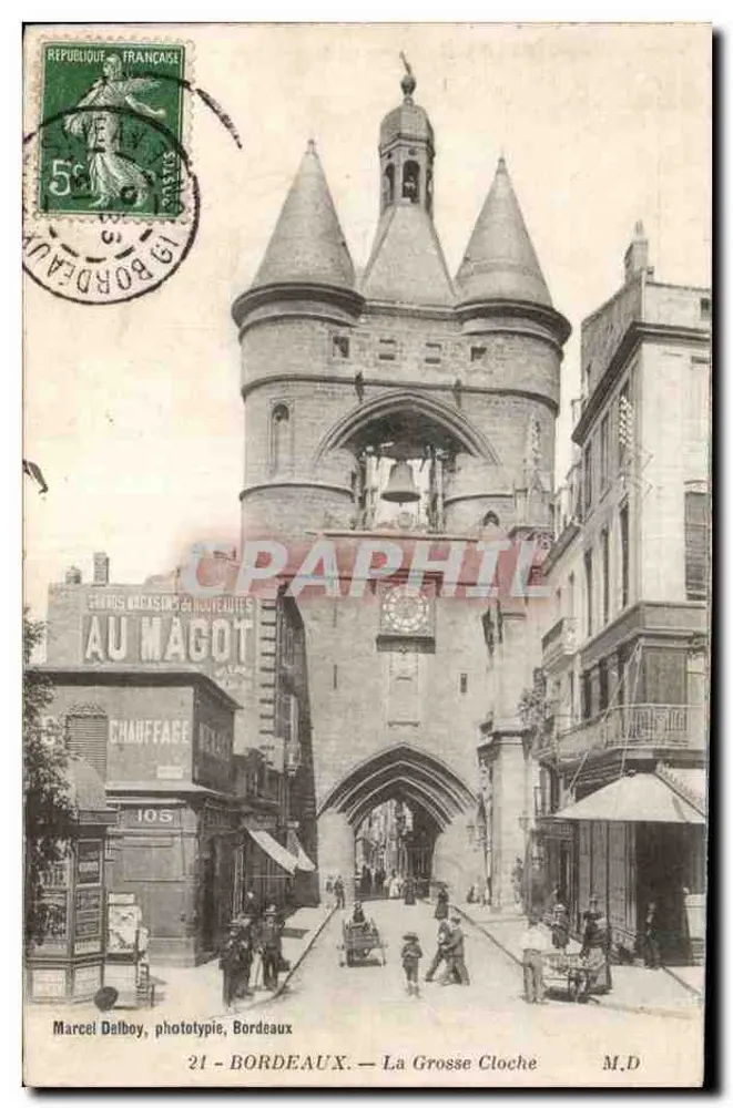 Bordeaux — A Grande Campana — Marcel Delboy, fototipia, Bordeaux - Frente