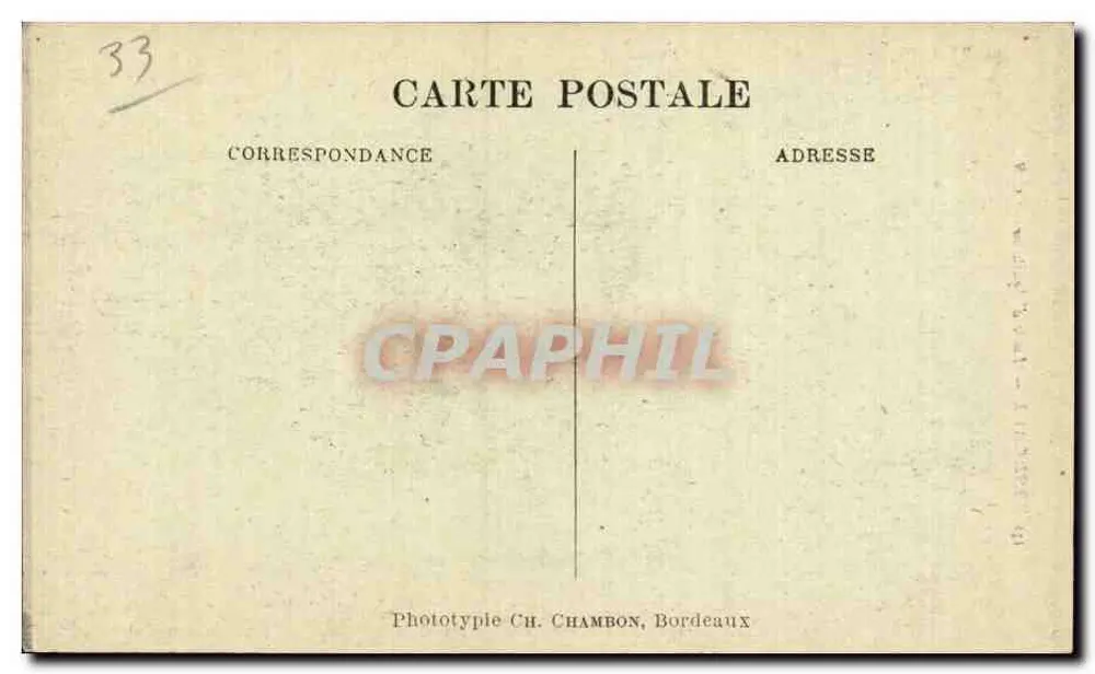 Bordeaux — Porta d'Aquitânia — C.B. - Verso