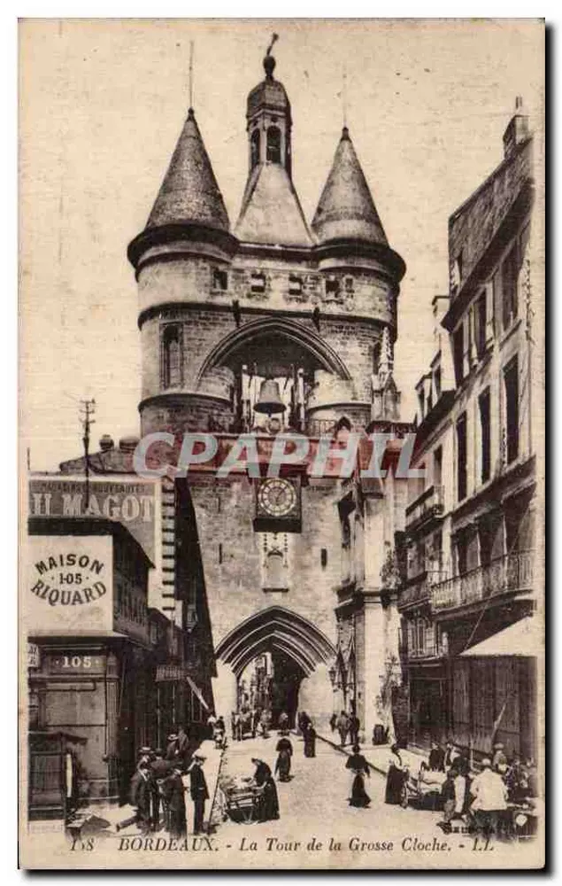 Bordeaux — La Tour de la Grosse Cloche — Maison Riouard, n°105 - Vorderseite