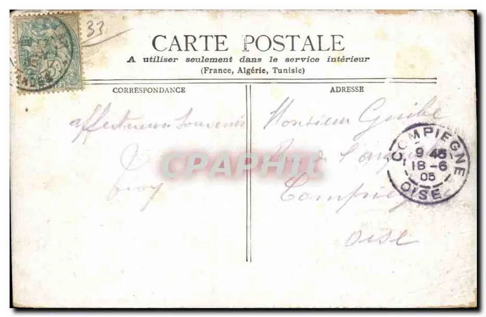 Bordeaux - O Ponte — Staerck & Cie, Paris - Verso