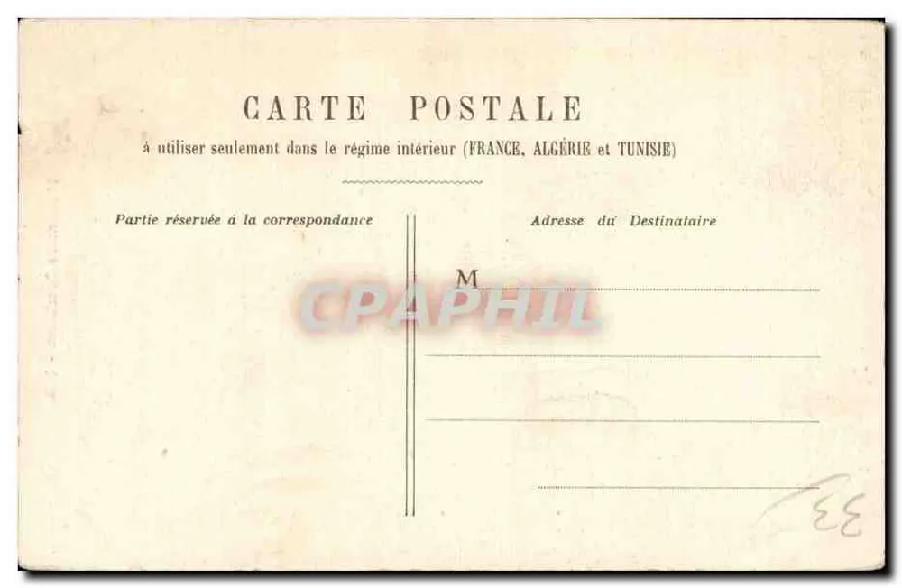 Monumento Gambetta - D.D. - Daniel Delboy, Édit. Bordeaux - Verso