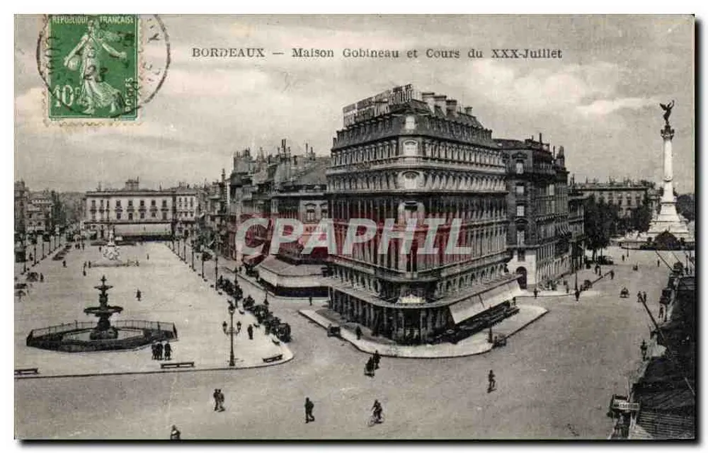 Bordeaux — Maison Gobineau und Cours du XXX-Juillet — Verlag nicht sichtbar - Vorderseite