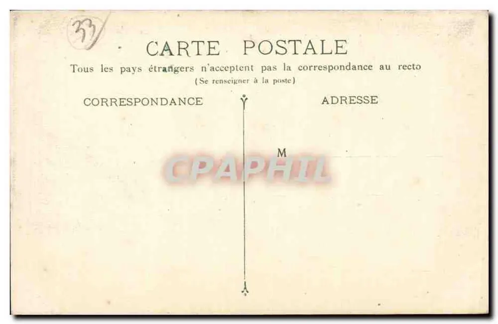 Bordeaux — O Palácio de Justiça — B.L. - Verso