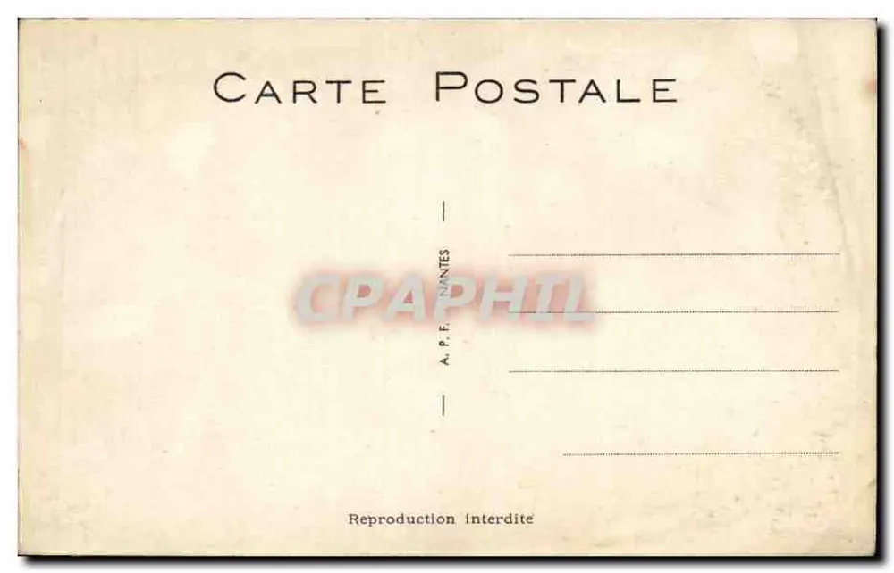 Komische Sturz auf dem Fahrrad — Vater François und die Kuh — A.P.F. NANTES n°11 - Rückseite