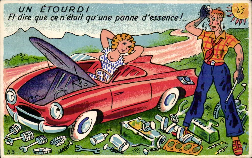 Ein Aufregender — Und zu denken, dass es nur ein Treibstoffmangel war! — Maison de l'Aéropostale, Nr. 53 - Vorderseite
