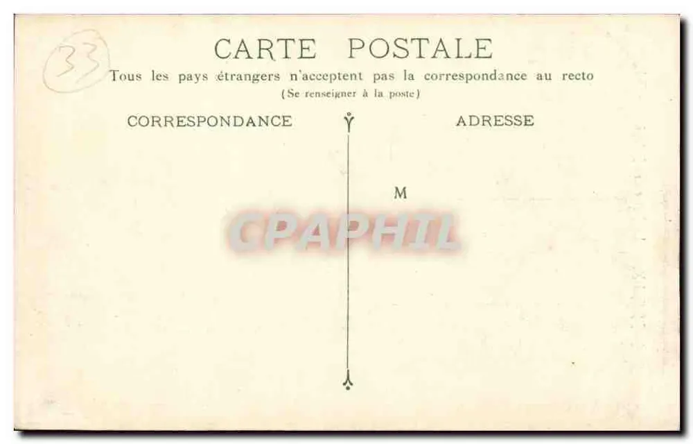 Bordeaux — A Porta das Salinas — B.L. - Verso