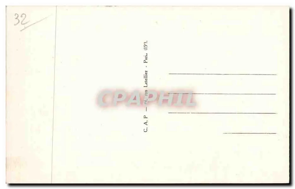 Auch. — A Catedral e as margens do Gers — editor Pan. Letellier, n°46 - Verso
