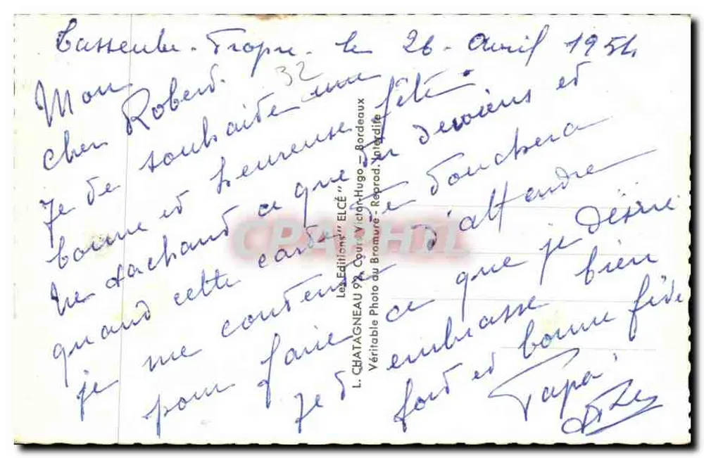 Auch — Lembrança de Auch — Editora Elcé - Verso